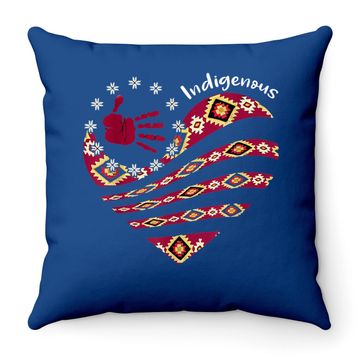 Discover Indigenous Woman Native American Strong Throw Pillow