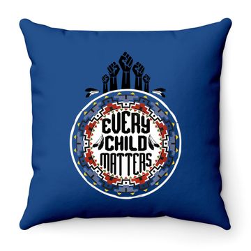 Discover Every Child Matters Indigenous People Orange Day Throw Pillow