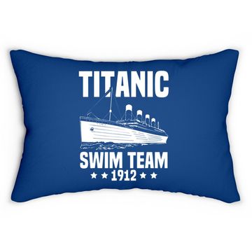 Discover Titanic Swim Team 1912 Gifts Swimming Boat Lovers Lumbar Pillow