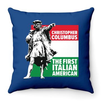 Discover Save Columbus Day Throw Pillow