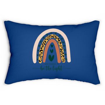 Discover Be The Light Boho Rainbow Christian Scripture Religious Lumbar Pillow