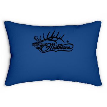 Discover Mathews Elk Hunting Logo'd Archery Lumbar Pillow