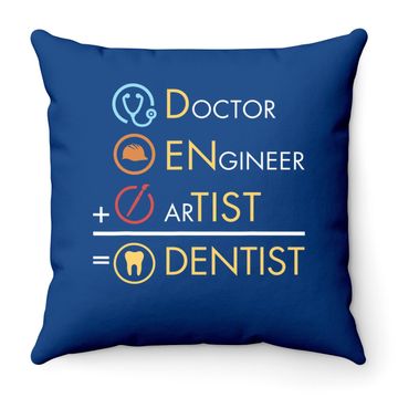 Discover Doctor Engineer Artist Dentist Throw Pillow