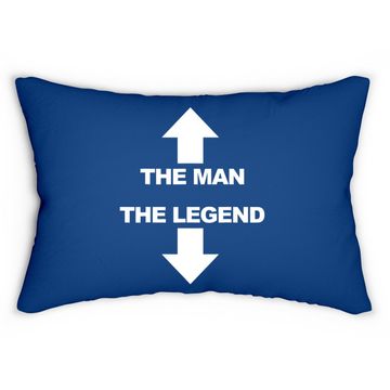 Discover The Man The Legend Humor Lumbar Pillow