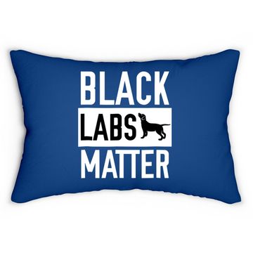 Discover Black Labs Matter Dog Lumbar Pillow Labrador Retriever Lumbar Pillow