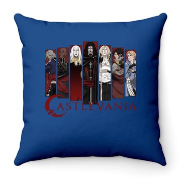 Discover Castlevania Character Panels Throw Pillow