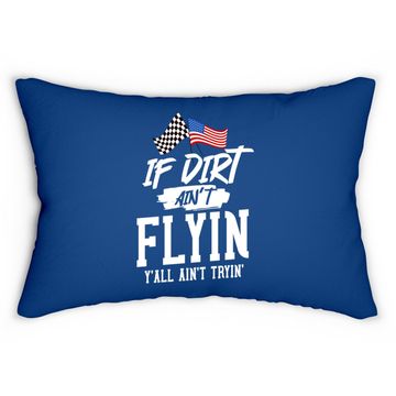 Discover Dirt Track Racing Sprint Car Racing Lumbar Pillow