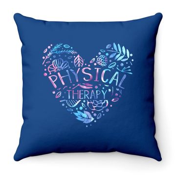 Discover Physical Therapist Gift Heart Pt Physical Therapy Throw Pillow
