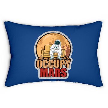 Discover Elon Musk Occupy Mars Lumbar Pillow