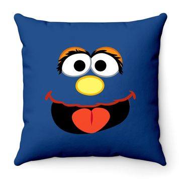 Discover Sesame Street Murray Face Throw Pillow