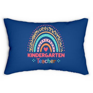 Discover Kindergarten Rainbow Teacher Team Kindergarten Squad Lumbar Pillow