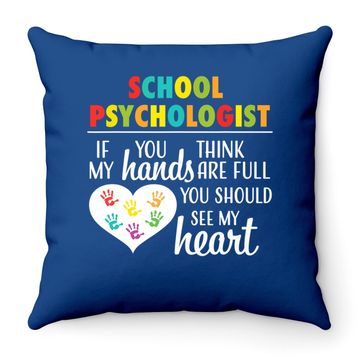 Discover School Psychologist Heart Throw Pillow
