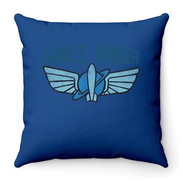 Discover Space Ranger Star Command Logo Throw Pillow