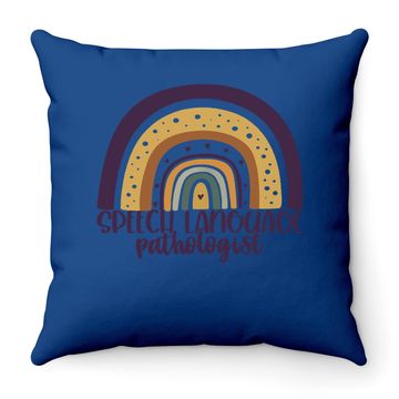 Discover Speech Language Pathologist Rainbow Speech Therapy Throw Pillow