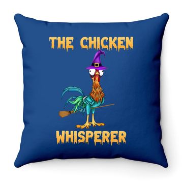 Discover The Chicken Whisperer Hei Halloween Throw Pillow