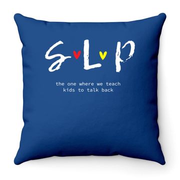 Discover Teacher Speech Language Pathologist Back To School Throw Pillow