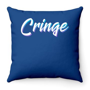 Discover Cringe Meme Throw Pillow