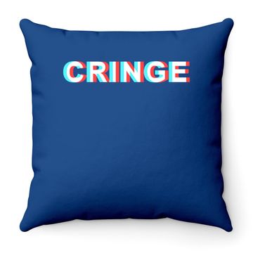 Discover Optical Illusion Cringe Throw Pillow
