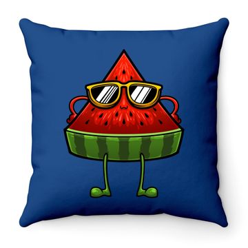 Discover Watermelon Summer Throw Pillow