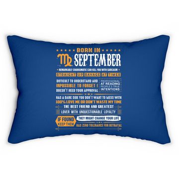 Discover September Birthday Born In September Virgo Lumbar Pillow