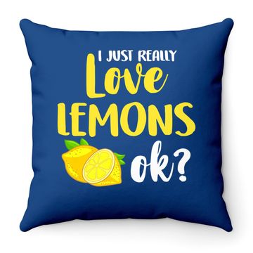 Discover Lemon Lemonade Gift Juice Throw Pillow
