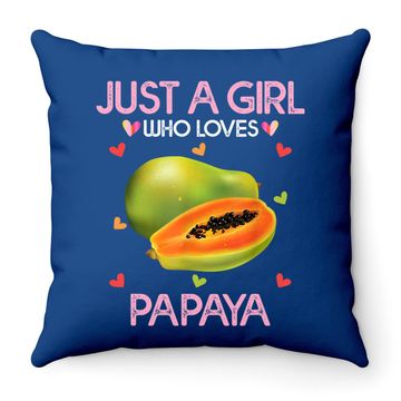 Discover Papaya Fruit Throw Pillow