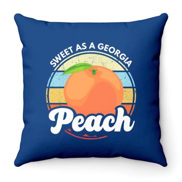Discover Sweet As A Georgia Peach Throw Pillow