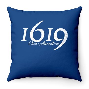 Discover 1619 Our Ancestors Project Black History Month Kwanzaa Throw Pillow