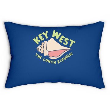Discover Key West Conch Florida Keys Gift Seceded Conch Lumbar Pillow