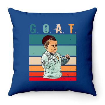 Discover Hasbulla Fighting Meme Goat Throw Pillow