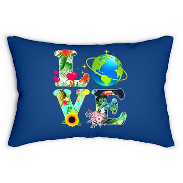 Discover Love World Earth Day 2021 Environmental Saving The Planet Lumbar Pillow