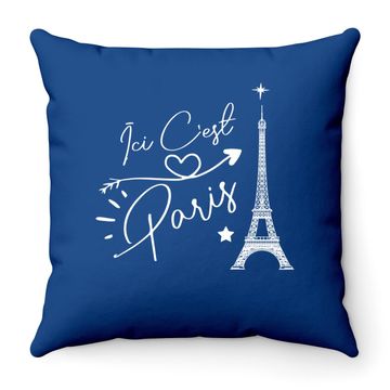 Discover Ici C'est Paris Throw Pillow