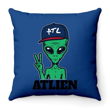 Discover Atlanta Atlien Atl Gift Throw Pillow