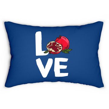 Discover I Love Pomegranate Kawaii Fruit Lumbar Pillow
