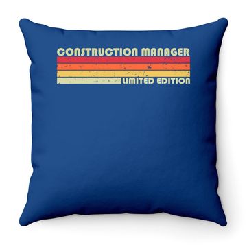 Discover Construction Manager Throw Pillow