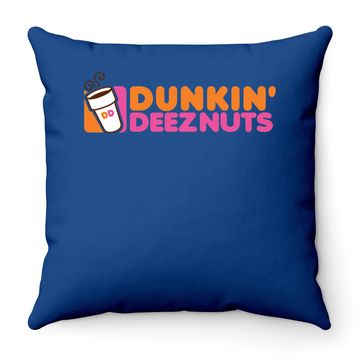 Discover Dunkin Deeznuts Throw Pillow