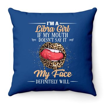 Discover I Am A Libra Girl Throw Pillow