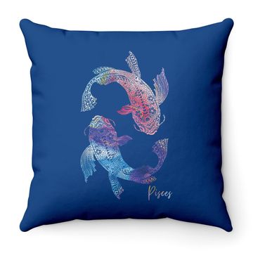 Discover Pisces Zodiac Sign Throw Pillow