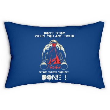 Discover Gym Quotes Back Fitness Bodybuilding Squat Tt Lumbar Pillow