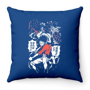 Discover One Piece Pop Pirates Throw Pillow