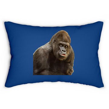 Discover Gorilla Ape Wildlife Zoo Animals Prints Preservation Lumbar Pillow