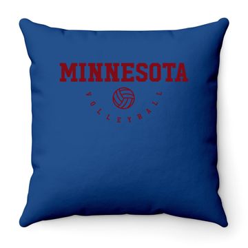 Discover Minnesota Volleyball Team Throw Pillow