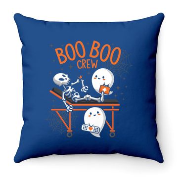 Discover Boo Boo Crew Ghost Doctor Paramedic Throw Pillow