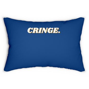 Discover Awesome I Am Cringe Lumbar Pillow