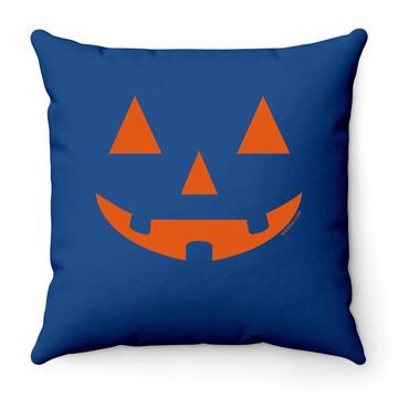 Discover Jack O' Lantern Pumpkin Halloween Throw Pillow