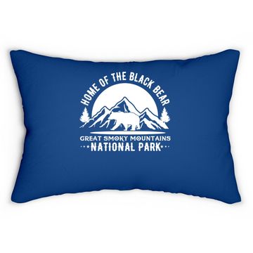 Discover Great Smoky Mountains National Park Us Black Bears Vintage Lumbar Pillow
