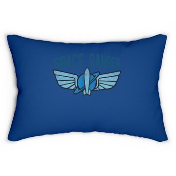 Discover Space Ranger Star Command Logo Lumbar Pillow