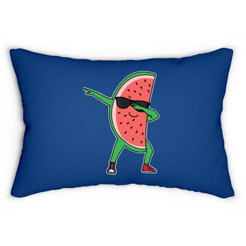 Discover Dabbing Watermelon Kawaii Dab Summer Fruit Melon Lumbar Pillow
