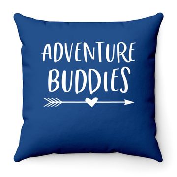 Discover Adventure Buddies Throw Pillow