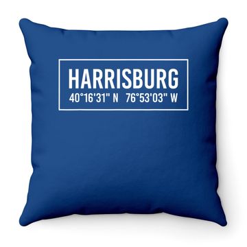 Discover Harrisburg Pa Pennsylvania Throw Pillow